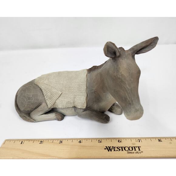 Willow Tree Lordi The Christmas Story Large Nativity Replacement Donkey Laying - Picture 7 of 7